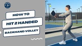 How To Hit A 2 Handed Volley Step By Step: For ANY Level!