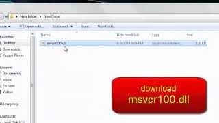 msvcr100.dll fix on windows 7,8