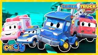 Best of Super Truck Team Rescue Episodes | Rescue Squad | Emergency Vehicles for Kids