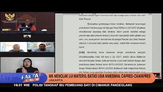 MK Tolak Gugatan Batas Maksimal Capres Cawapres Di Usia 70 Tahun - Fakta Terkini