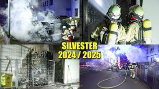 [BRANDEINSÄTZE IN DER NEUJAHRSNACHT 2025!] - Berufs- & Freiwillige Feuerwehr Düsseldorf im Einsatz -