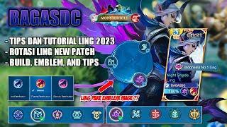 TUTORIAL LING 2023 PAKE EMBLEM MAGE ?! EMBLEM, ROTASI, BUILD, TIPS AND TRICK LING ! BAGASDC - MLBB