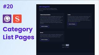 #20 - React Blog Website with Gatsby.js & Sanity.io | Category List Pages
