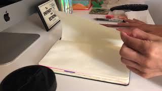 How to oil paint in a Moleskine sketchbook