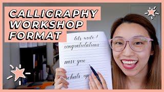 STEP-BY-STEP: Teach a Brush Pen Calligraphy Workshop (Calligraphy Workshop Structure Walk-Through)