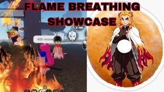 FLAME BREATHING SHOWCASE (Project Slayers)