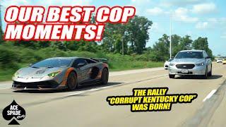 OUR ALL TIME BEST COP MOMENTS ON ACE SPADES RALLY! | COPS VS. SUPERCAR OWNERS COMPILATION