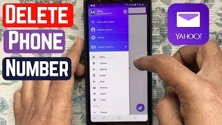 How To Remove Phone Number From Yahoo Mail