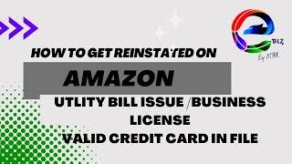 How to reactivate account credit card | Utility Bill | Valid credit card  Issues on amazon account
