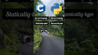 Difference between C language and python language #keshu28 #shorts #shortsfeed