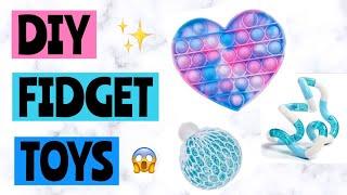 DIY FIDGETS! Water Snake, Tangle Fidget, Bead Slider | How to make fidget toys! SIMPLE & EASY DIY