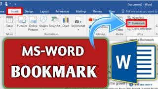 Bookmark in MS Word | Create a bookmark in MS Word