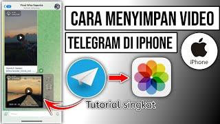 Cara menyimpan video telegram ke galeri iPhone | Cara simpan video telegram di iPhone