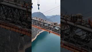 SUPER ENGINEERING LARGEST ARCH BRIDGE || JIANGJIE RIVER BRIDGE 江界河大桥 #railway #engineering #bridge