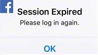 Facebook Session Expired On iPhone