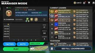 41212 NARROW TAKTIK MANAGER MODE FC MOBILE TOP 700 WORLD RANK DI HARI KETIGA SEASON BARU