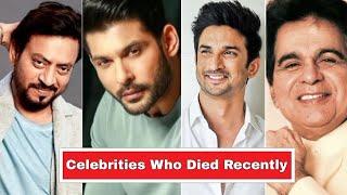 10 Famous Indian Celebrities Who Died Recently | Dead Bollywood Actors List 2021 | Sidharth Shukla