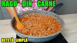 Rețetă rapidă de RAGU cu carne - Rețetă speciala pentru lasagna