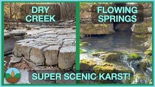 Exploring karst features at Hell Creek Natural Area, Arkansas