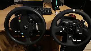 Thrustmaster TMX vs. Logitech G920 sound / loudness of the wheel turning