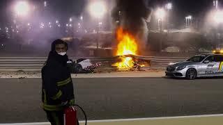 Romain Grosjean's Fireball Crash - Into Your Arms    | 4k |