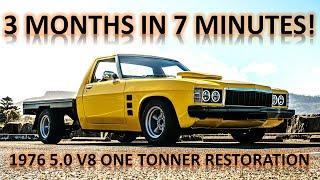 START TO FINISH TIMELAPSE!! // 1978 HOLDEN ONE TONNER BUILD!! EP#13