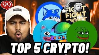 TOP 5 Meme Coins to Buy Now Before CRYPTO PUMPS! (EASY 50X Potential Crypto!?)