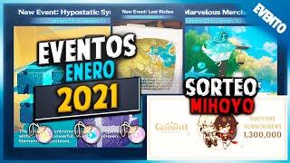 EVENTOS ENERO 2021 GENSHIN IMPACT  Sorteo de Mihoyo | Genshin Impact Español