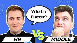 Flutter Interview of a MIDDLE Developer with HR | What's Going On? 