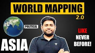 World Mapping: Asia | Political | UPSC/SSC/PCS | Geography by Sudarshan Gurjar
