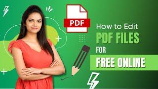 How To Edit Pdf Files Online | Free Tools 2024 | Digital Design