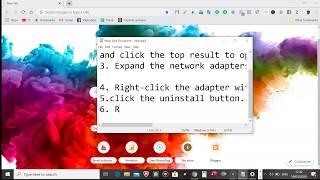 How to uninstall network adapter driver using Device manager