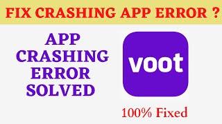 Fix Auto Crashing voot App/Keeps Stopping App Error in Android Phone|Apps stopped on Android & IOS