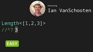 Length of Tuple Ian VanSchooten - TypeScript Type Challenges #18 [EASY]