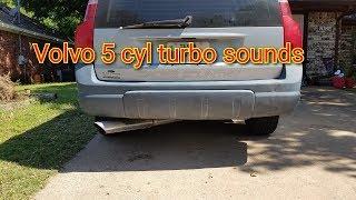 Volvo turbo sounds. V70 exhaust w / muffler and resonator delete