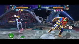 MCOC AW R4 Omega sentinel vs. R3 bishop prowess built up