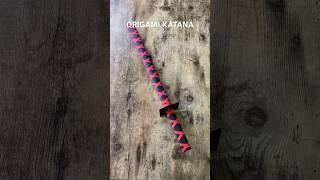 HOW TO MAKE ORIGAMI PAPER KATANA STEP BY STEP | DIY ORIGAMI KATANA JAPANESE WEAPON CRAFT TUTORIAL