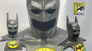 SDCC 2024 Mcfarlane Toys Life size Batman 89 Cowl on display