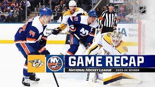 Predators @ Islanders 4/6 | NHL Highlights 2024