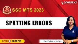 Spotting Errors| English | SSC  2023| By Prabrajita Ma'am | Scordemy | এতিয়া পঢ়া হ'ব সহজ