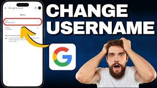 How To Change User Name On Google Account!