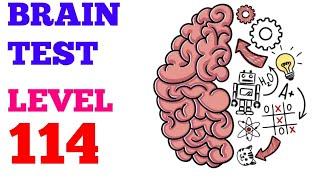 Brain test tricky puzzle level 114 solution or walkthrough