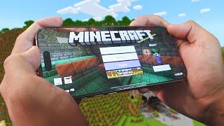 Minecraft on the iPhone 16 Pro Max