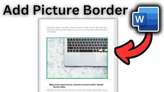 How to Add Picture Border In Word - Full Guide