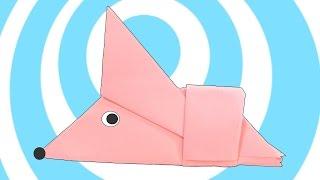 Origami Mouse a4 Paper  Easy Video Tutorial (Origamite)