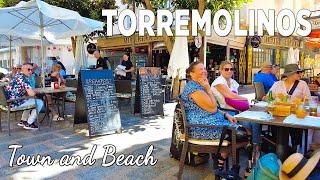 Torremolinos Town to Beach Walking Tour Malaga Spain October 2023 [4K]