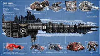 Space Marine Battle Barge - Design, Weapons, Tech Explained