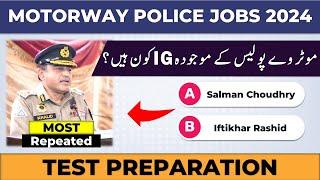 Motorway Police Jobs 2024 | National Highway and Motorway Police Jobs Test Preparation Past Papers