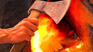 Making of Axe | Blacksmithing | How Viking Axe Forging Massively in Factory