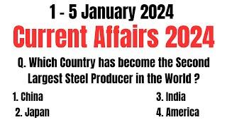 1-5 January 2024 Current Affairs | Important Current Affairs Questions 2024 |Current Affairs Fever |